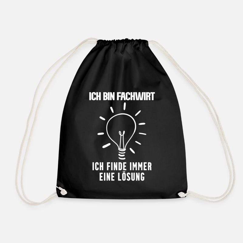 Fachwirt - Turnbeutel - Schwarz