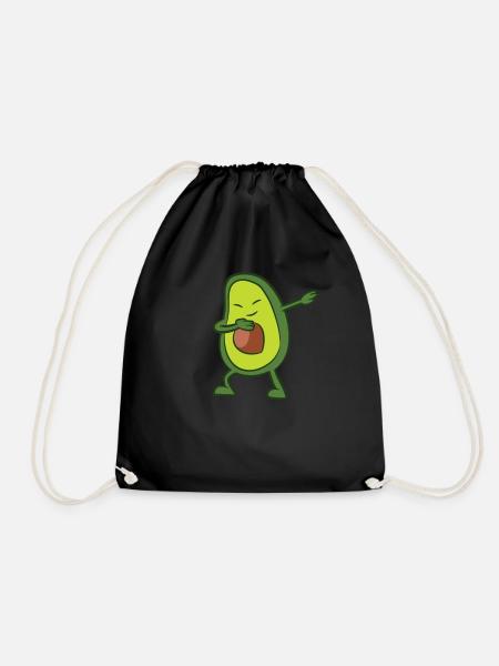 Avocado - Dab, dabbing, dabben, tanzen - Turnbeutel - Schwarz