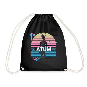 Atum Dieu Égyptien Egypte Cadeau - Sac de sport léger - noir - Devant