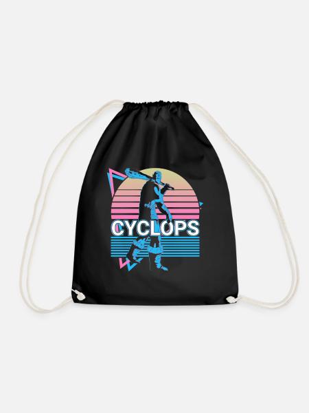 Cyclops Greek Mythology Gift - Drawstring Bag - black