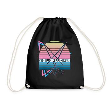 Sceau de Lucifer Magie Occulte Symbo Satanique - Sac de sport léger - noir - Devant