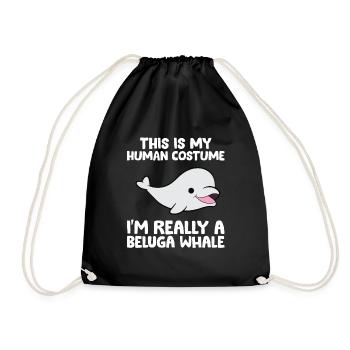 C’est mon costume humain je suis vraiment - Sac de sport léger - noir - Devant