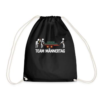 Team Männertag Vatertag - Turnbeutel - Schwarz - Vorne