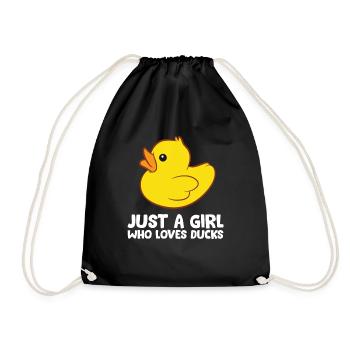 Juste une fille qui aime les canards - Sac de sport léger - noir - Devant