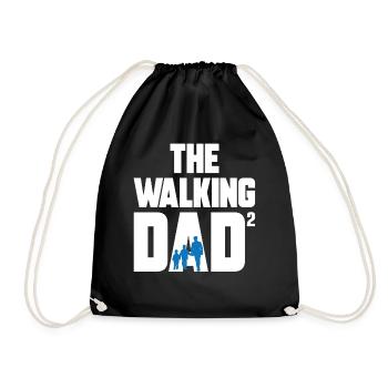 The Walking Dad 2 Saunter Dad Son Father's Day - Drawstring Bag - black - Front