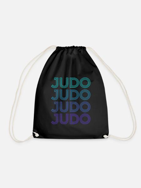 Judo Judoka Retro - Turnbeutel - Schwarz