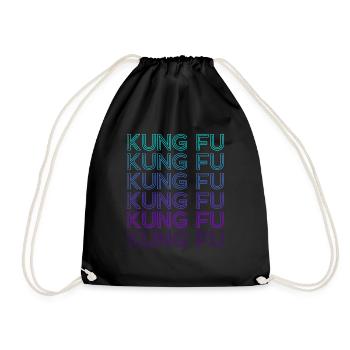 Kung Fu Rétro - Sac de sport léger - noir - Devant