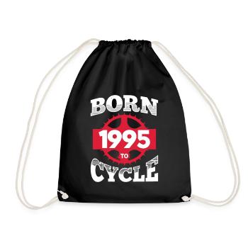 Né en 1995 pour Cyclisme Anniversaire Roue de vélo - Sac de sport léger - noir - Devant