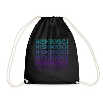 Nishikigoi Carp Koi Fish Japan Retro - Drawstring Bag - black - Front