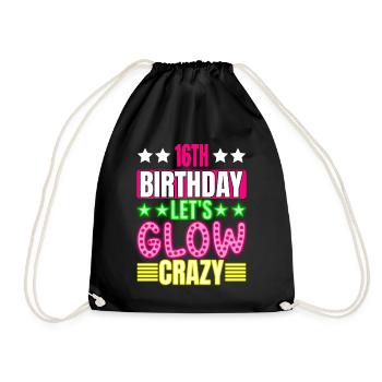 Sweet Sixteen Let's Glow Crazy Colorful - Sac de sport léger - noir - Devant