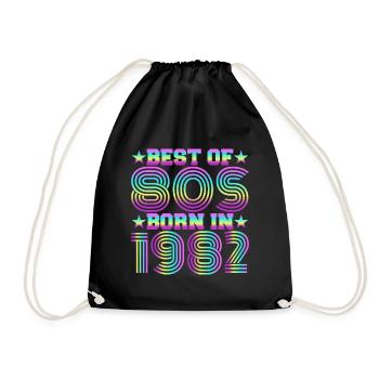 Le meilleur des années 80 Né en 1982 Vintage - Sac de sport léger - noir - Devant