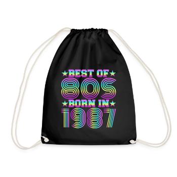 Le meilleur des années 80 Né en 1987 Vintage - Sac de sport léger - noir - Devant
