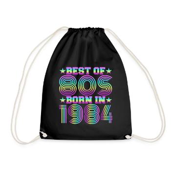 Le meilleur des années 80 Né en 1984 Vintage - Sac de sport léger - noir - Devant