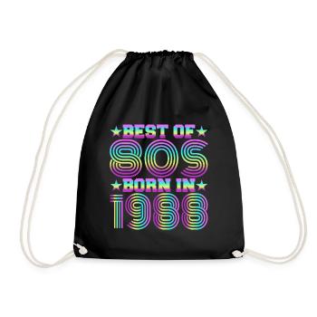 Le meilleur des années 80 Né en 1988 Vintage - Sac de sport léger - noir - Devant