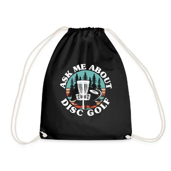 Posez-moi des questions sur Disc Golf Frolf lanceur récréatif - Sac de sport léger - noir - Devant