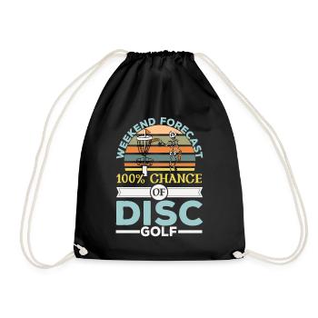 100% de chance de disc golf Frolf lanceur récréatif - Sac de sport léger - noir - Devant