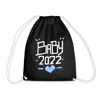 Bébé 2022 - Fils biologique enceinte 2022 - Sac de sport léger - noir - Devant