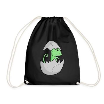 Chameleon Baby - Drawstring Bag - black - Front