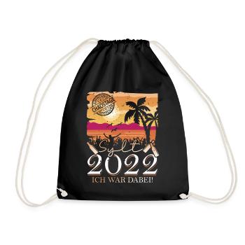 Sylt 202 I was there beer - Drawstring Bag - black - Front