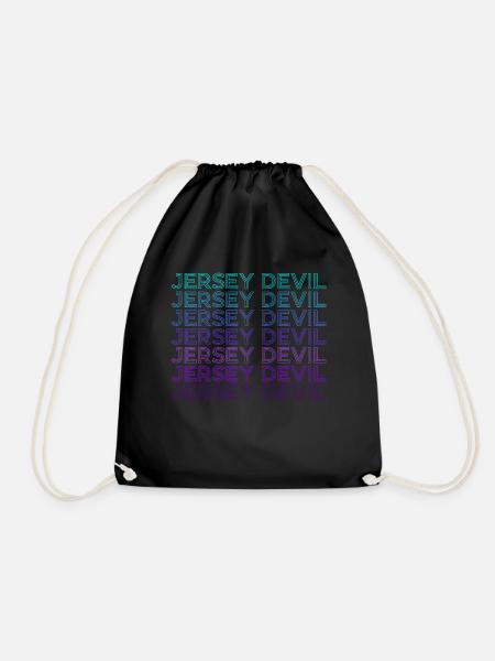 Jersey Devil Kryptide Kryptozoologie Retro - Turnbeutel - Schwarz