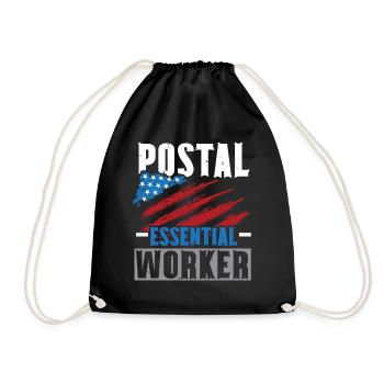 I am a postal clerk Postman Postman Beru - Drawstring Bag - black - Front