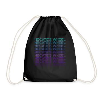 La déesse Rad d’Hekate Stropholos Pagan Retro - Sac de sport léger - noir - Devant