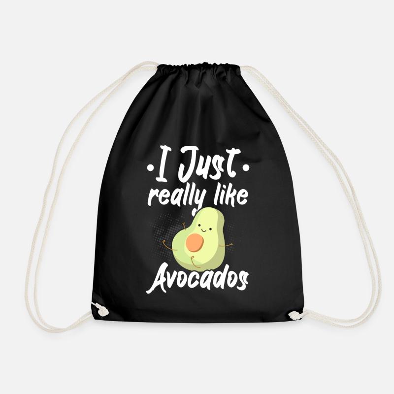 Ich mag Avocados einfach sehr Guac Guacamole Keto - Turnbeutel - Schwarz