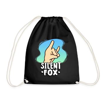Enseignant Silent Fox pour les élèves tranquilles dans - Sac de sport léger - noir - Devant
