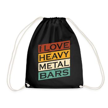 I love Heavy Metal Blacksmith Bladesmith - Drawstring Bag - black - Front