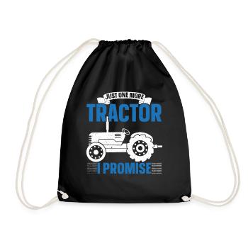 Nur noch einen Traktor verspreche ich Bauernhof Ba - Turnbeutel - Schwarz - Vorne