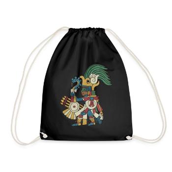 Huitzilopochtli Aztèque Dieu Aztèque Mythologie Maya - Sac de sport léger - noir - Devant