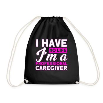 Health Assistance Home Nursing Nurse - Drawstring Bag - black - Front