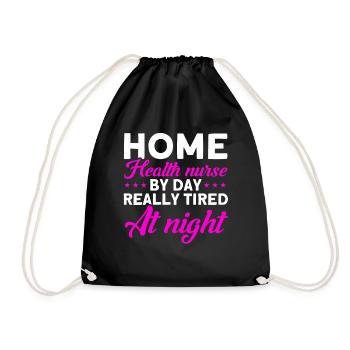 Health Assistance Home Nursing Nurse - Drawstring Bag - black - Front