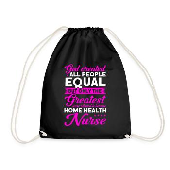 Health Assistance Home Nursing Nurse - Drawstring Bag - black - Front