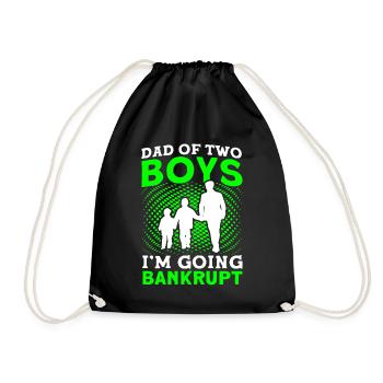 Faillite Père Papa Deux Garçons - Sac de sport léger - noir - Devant