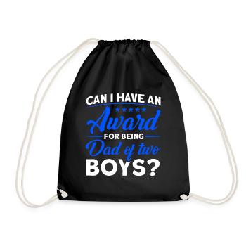 Prix Père Papa Deux Garçons - Sac de sport léger - noir - Devant