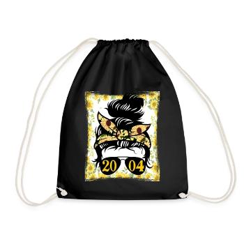 Tournesol Maman Née 2004 Anniversaire - Sac de sport léger - noir - Devant