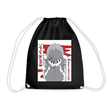 Emo Anime Young Vaporwave Esthétique Trahie Ge - Sac de sport léger - noir - Devant