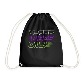 K-Pop Vibes Nur Koreanische Popmusik K-Pop Lover - Turnbeutel - Schwarz - Vorne