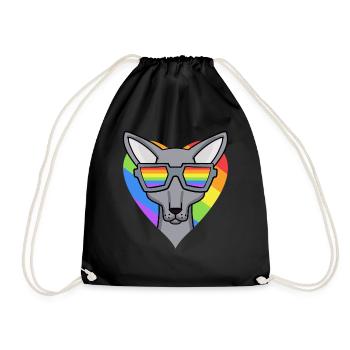 Chat LGBT Sphynx Rainbow - Sac de sport léger - noir - Devant