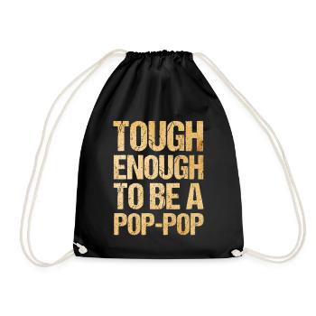 Pop-Pop Grandpa Grandfather Grandfather - Drawstring Bag - black - Front
