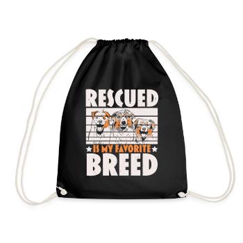 Animal Care Animal Rescuers Animal Rights - Drawstring Bag - black - Front