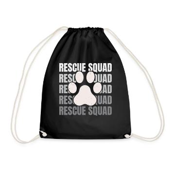 Équipe de sauvetage Animal Rescuer Défenseur des droits des animaux - Sac de sport léger - noir - Devant
