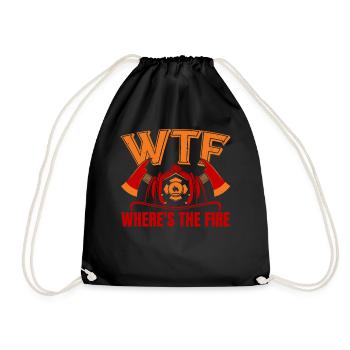 Où est le pompier pompier pompier F - Sac de sport léger - noir - Devant