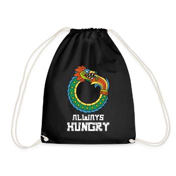 Quetzalcoatl Ouroboros Alte aztekische Schlange Ma - Turnbeutel - Schwarz - Vorne
