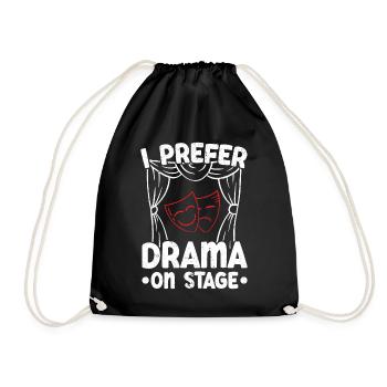 Je préfère le drame sur scène Théâtre Broadway - Sac de sport léger - noir - Devant