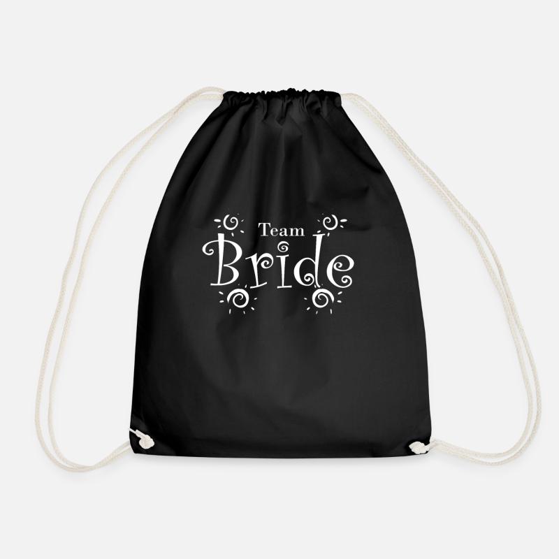 Team Bride - Turnbeutel - Schwarz