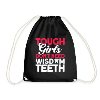 Wisdom Teeth Wisdom Tooth Patient Dentist - Drawstring Bag - black - Front