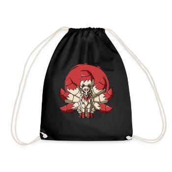 Cyborg Kitsune Nine Tailed Fox Cyber Punk Cyber Ge - Turnbeutel - Schwarz - Vorne