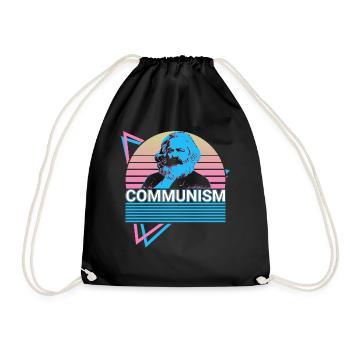 Communism Karl Marx Marx Marxism Communist So - Drawstring Bag - black - Front